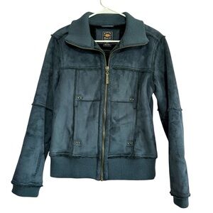 Route 66 Blue 100% Suede Jacket Coat Women’s Size Medium